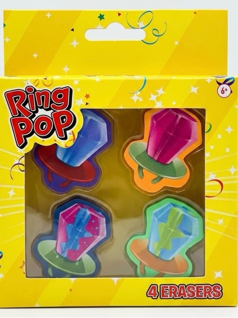 Ring Pop Erasers - Multicolor Set of 4
